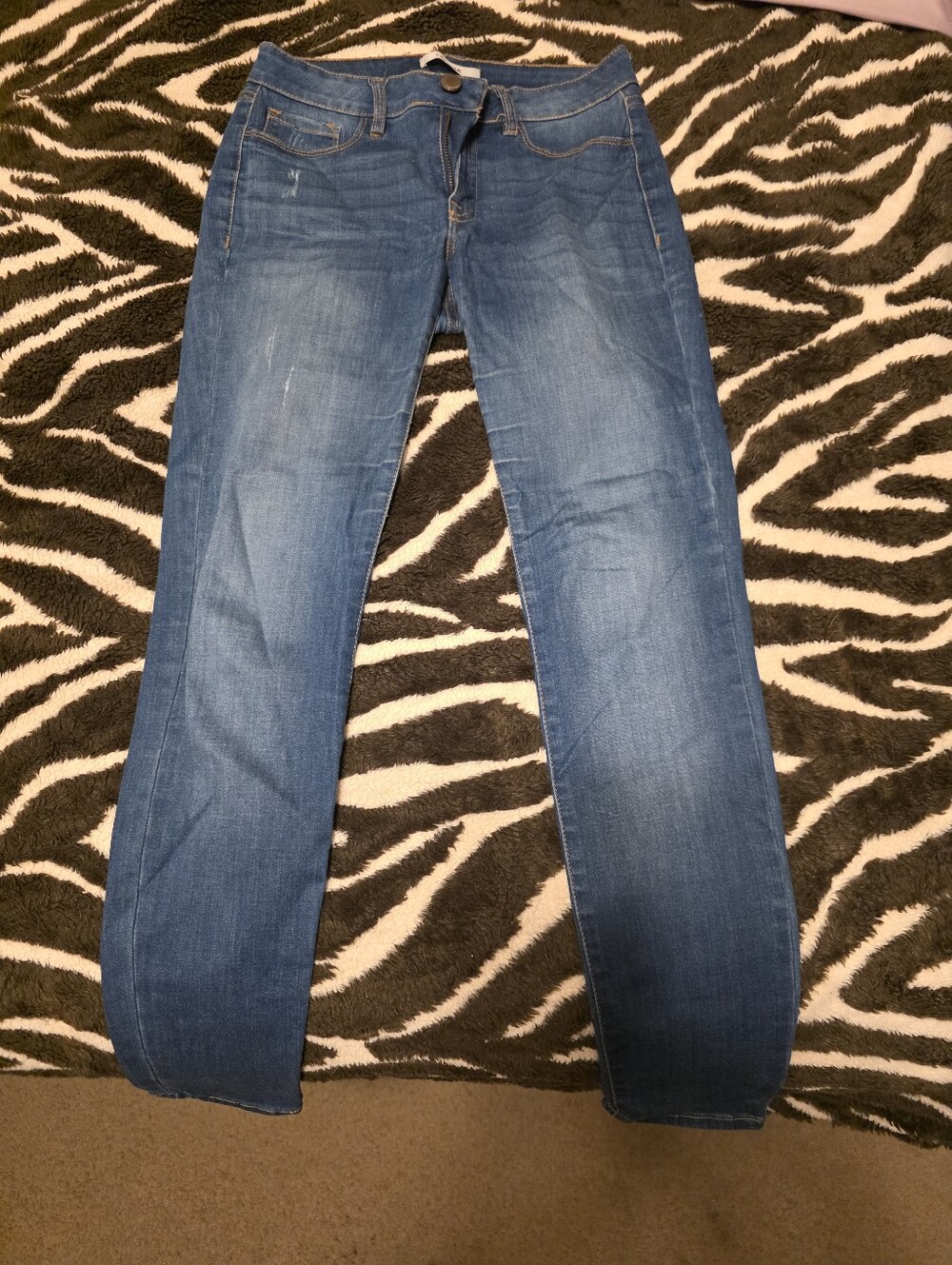 Woman's Dark Blue Skinny Jeans